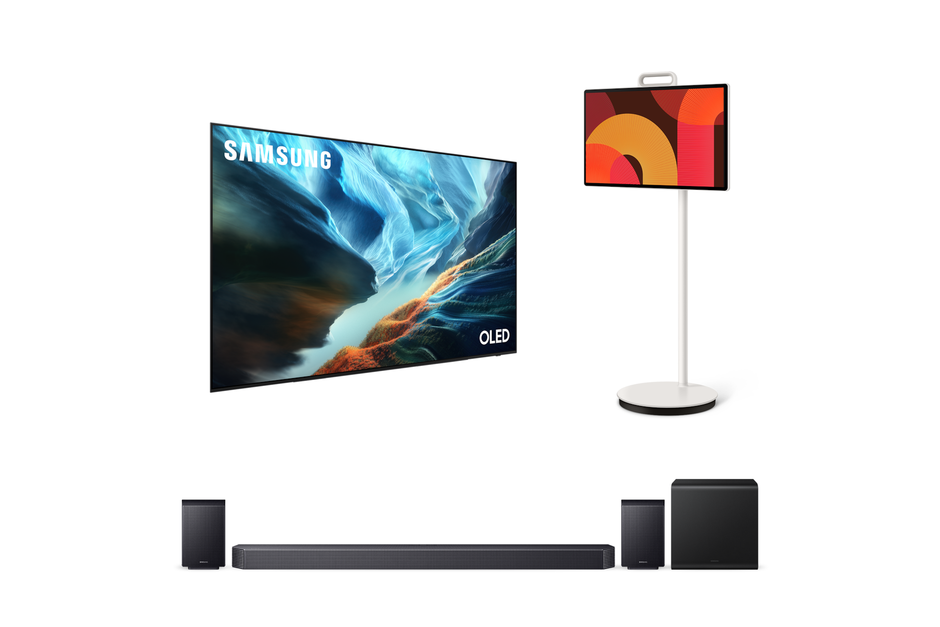 2026 OLED SH93 (195cm) 풀 모션 슬림핏 벽걸이형+2025 The Movingstyle+9.1.4ch 사운드바 Q930H