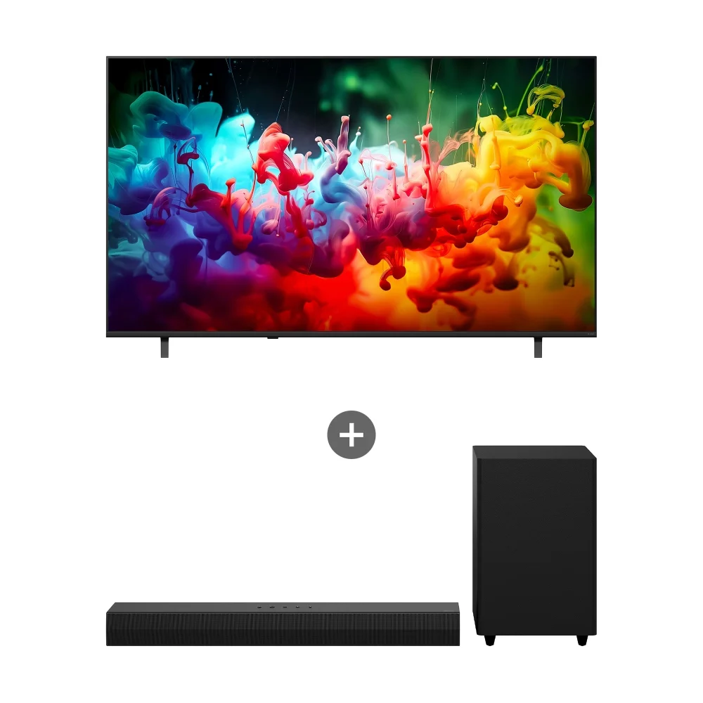 LG QNED AI (스탠드형) + LG 사운드바