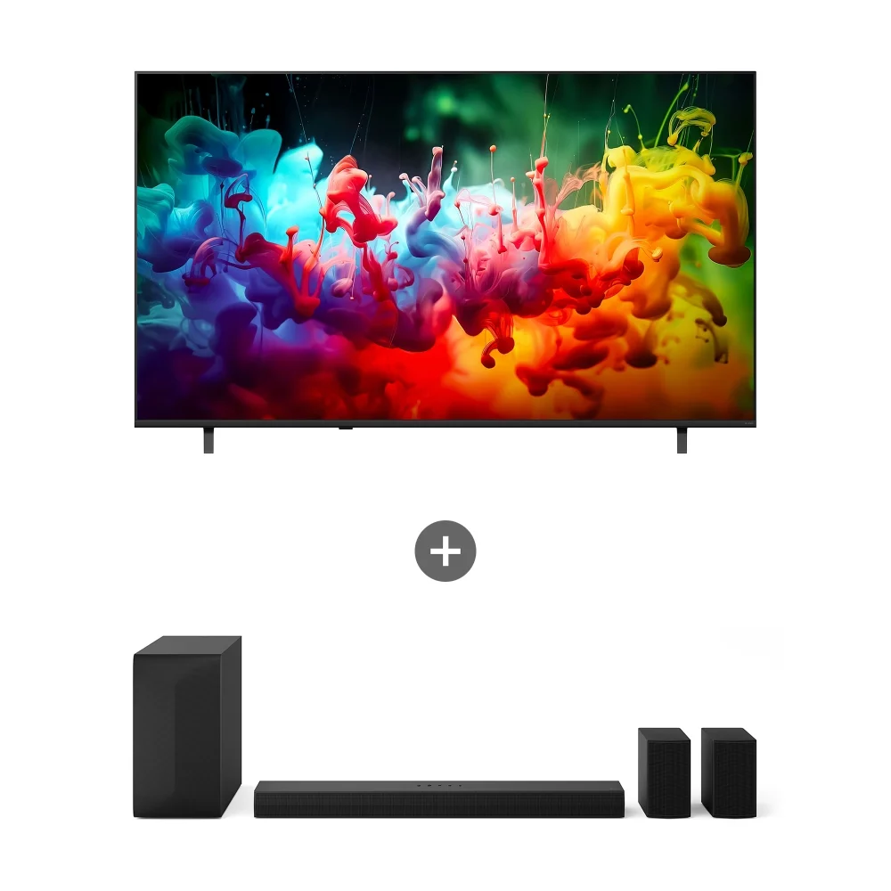 LG QNED AI (스탠드형) + LG 사운드바 75QNED65BBSAS60TR