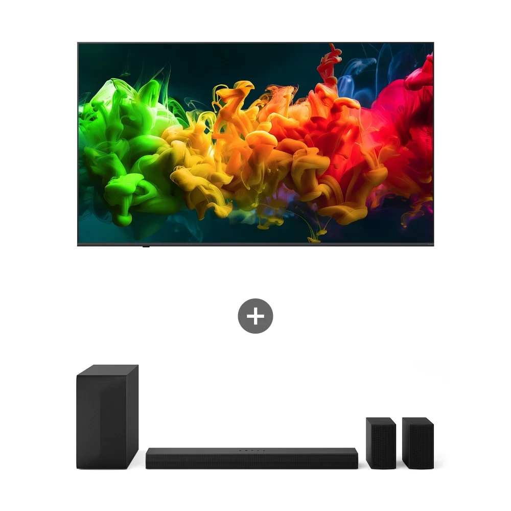 LG QNED evo AI (벽걸이형) + LG 사운드바 85QNED80BEWAS60TR